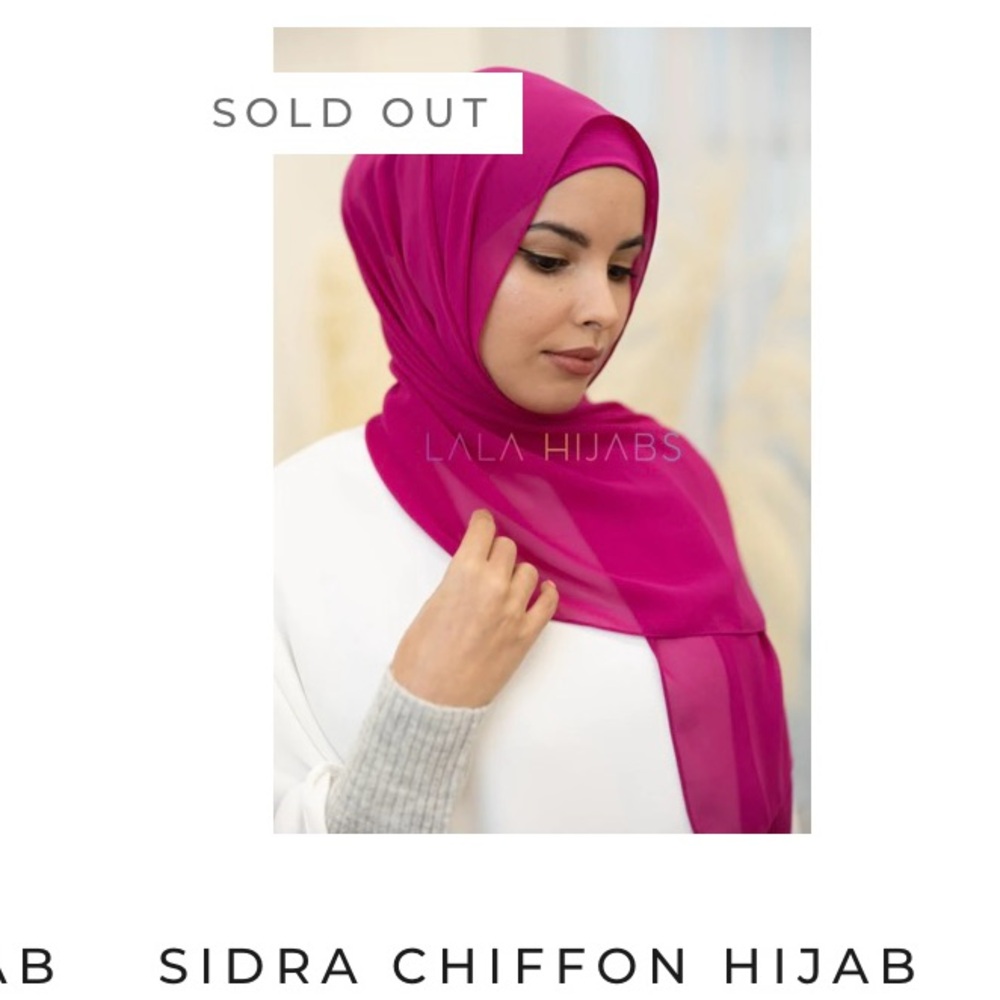 Lala Hijabs Sidra Chiffon Hijab & undercap